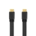 High Speed ​​HDMI™-Kabel met Ethernet | HDMI™ Connector | HDMI™ Connector | 4K@30Hz | 10.2 Gbps | 1.50 m | Plat | PVC | Zwart | Label