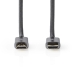 High Speed ​​HDMI™-Kabel met Ethernet | HDMI™ Connector | HDMI™ Connector | 4K@60Hz | ARC | 18 Gbps | 10.0 m | Rond | Katoen | Gun Metal Grijs | Cover Box