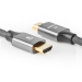 Ultra High Speed HDMI™-Kabel 2 meter | HDMI™-Connector - HDMI™-Connector | Gun Metal Grey | Gevlochten Kabel | 2,0 m