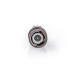 BNC-Kabelbeschermer | Recht | Male | Vernikkeld | 50 Ohm | Twist-On | Diameter kabelinvoer: 5.0 mm | Staal | Zilver | 25 Stuks | Polybag