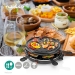 Gourmet / Raclette | Grill | 6 Personen | Spatel | Anti-aanbak laag | Rond