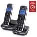 DECT seniorentelefoon met grote toetsen en 2 handsets zwart