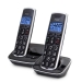 DECT seniorentelefoon met grote toetsen en 2 handsets zwart