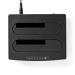 Docking Station voor Harde Schijf | USB 3.2 Gen1 | USB Type-A | 2 Schijven | 2.5 / 3.5 " | USB 3.2 Gen1 | Docking | Desktop