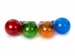 SET LED-GLOEILAMPEN - A60 - GEKLEURD GLAS - 4 st. - ROOD - GROEN - BLAUW - ORANJE