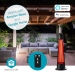 SmartLife Patio Verwarmer | Wi-Fi | 1200 W | 2 Warmte Standen | Zwenkfunctie | Omvalpreventie | IP24 | Zwart