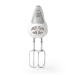 Handmixer | 200 W | 5-Snelheden | Turbo-functie | 2 Deeghaken / 2 Kloppers | Grijs / Wit