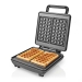 Wafelijzer | Belgische wafels | 22 x 12.5 cm | 1200 W | Automatische temperatuurregeling | ABS / Aluminium