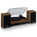 Platenspeler met Bluetooth-ontvangst en twee houten speakers