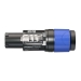 Afsluitbare kabelconnector, power-in, schroefklemmen, blauw