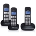 PDX-1130 DECT-telefoon met 3 handsets zwart