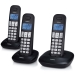 PDX-1130 DECT-telefoon met 3 handsets zwart