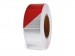 Honingraat reflecterende tape 5cm x 5m - Rood/Wit