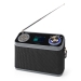 DAB+ Radio | Tafelmodel | DAB+ / FM | 2.4 " | Kleurenscherm | Batterij Gevoed / Netvoeding | Digitaal | 24 W | Bluetooth® | Koptelefoonoutput | Wekker | Slaaptimer | IP20 | Handgreep | Zwart