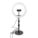 Ringlicht | 10 inch | 120 LED's | 2700 - 6700 K | Bureau | Zwart