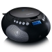 Draagbare radio CD/MP3 met USB en Bluetooth Zwart