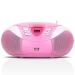 SCD-37 USB Pink Portable FM Radio CD and USB player Pink