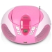 SCD-37 USB Pink Portable FM Radio CD and USB player Pink