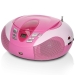 SCD-37 USB Pink Portable FM Radio CD and USB player Pink