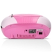 SCD-37 USB Pink Portable FM Radio CD and USB player Pink