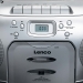 Portable FM Radio CD- Cassette player Silver