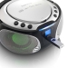 SCD-550SI Draagbare FM-radio CD/MP3/USB/Bluetooth-speler® met LED-verlichting Zilver