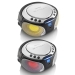 SCD-550SI Draagbare FM-radio CD/MP3/USB/Bluetooth-speler® met LED-verlichting Zilver