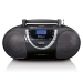 Draagbare DAB+ en FM-radio met CD-cassette en Bluetooth Zwart