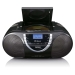 Draagbare DAB+ en FM-radio met CD-cassette en Bluetooth Zwart