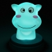 SILLY HIPPO LED nachtlampje nijlpaard blauw