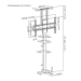 Gemotoriseerde TV-lift | 37 - 80 " | Maximaal schermgewicht: 60 kg | Ingebouwd Kastontwerp | Hefbereik: 68 - 158 cm | Afstandbestuurbaar | ABS / Staal | Zwart