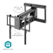 SmartLife Motorised TV Wall Mount | 37 - 75 " | Maximum supported screen weight: 35 kg | Rotatable | Minimum wall distance: 153 mm | Maximum wall distance: 485 mm | Remote controlled | ABS / Steel | Black