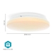 SmartLife Plafondlamp | Wi-Fi | RGB / Warm tot Koel Wit | Rond | Diameter: 260 mm | 1820 lm | 2700 - 6500 K | IP44 | Energieklasse: F | Android™ / IOS