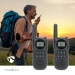 Walkie talkie Set | 2 Handsets | Tot 10 km | Frequentiekanalen: 8 | PTT / VOX | tot 3 uur | Koptelefoonoutput | Zwart