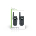 Walkie talkie Set | 2 Handsets | Tot 10 km | Frequentiekanalen: 8 | PTT / VOX | tot 3 uur | Koptelefoonoutput | Zwart